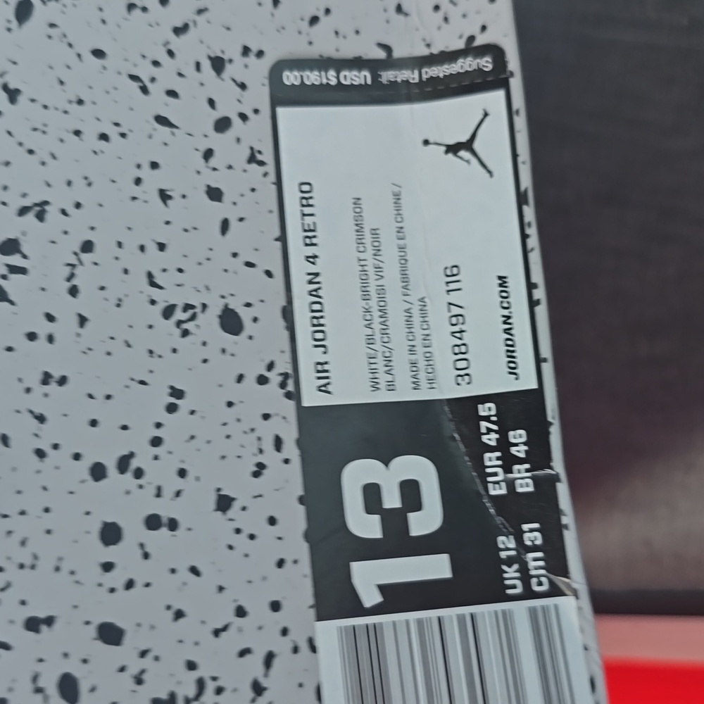 Jordan Retro 4 "Pale Citron" 2019 Size 13 - Picture 2 of 7